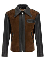 Marni Multicolor Calfskin Leather Jacket