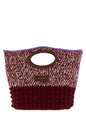Marni Bordeaux Wool Handbag