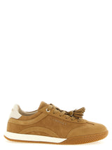 Baskets basses en cuir beige Twinset