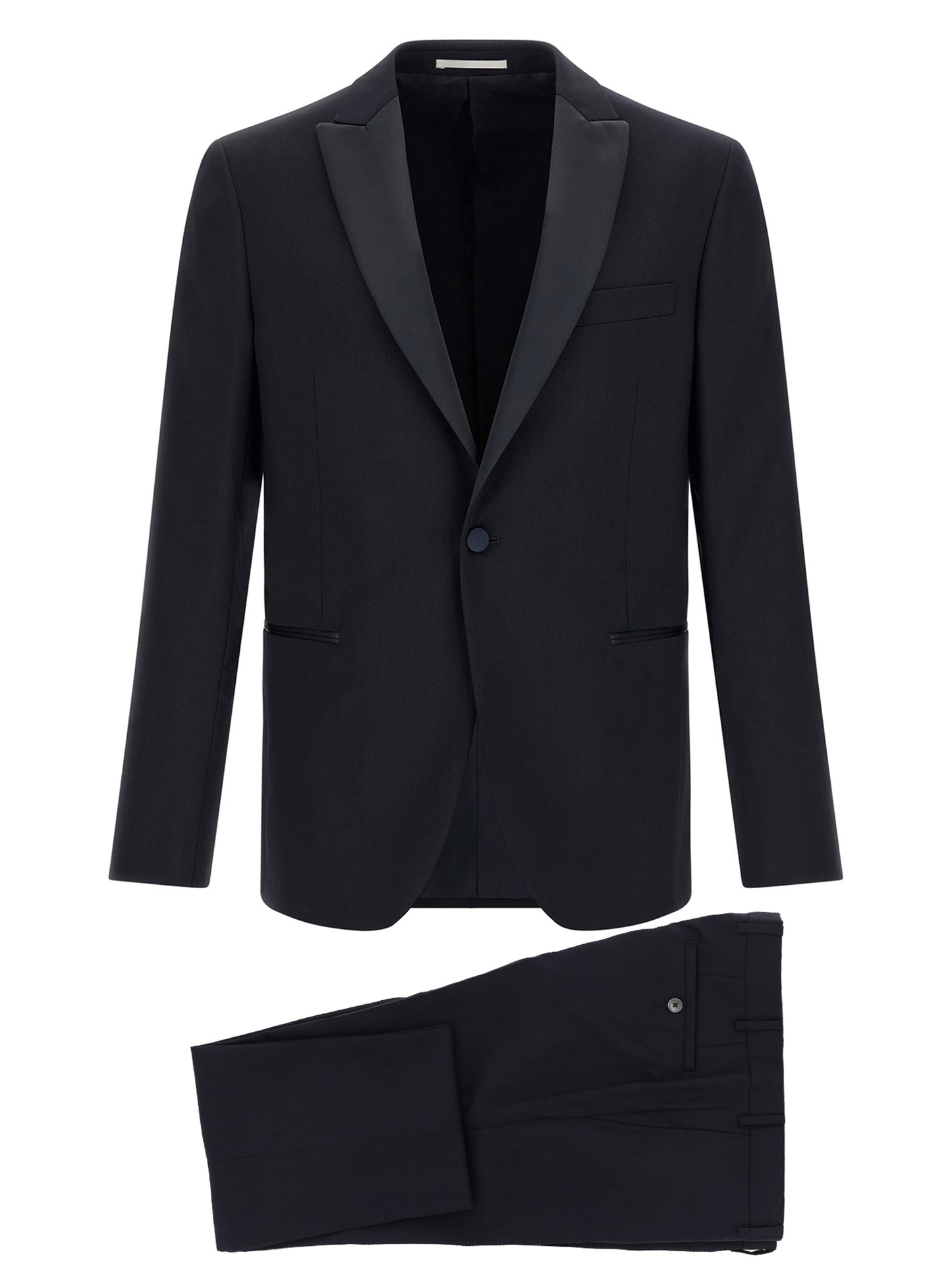 Pal Zileri Black Wool Two-Piece Suit