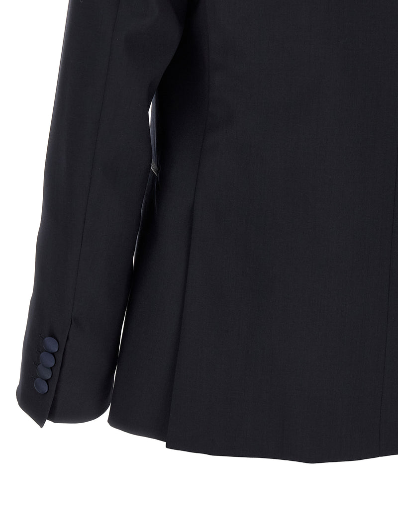 Pal Zileri Black Wool Two-Piece Suit