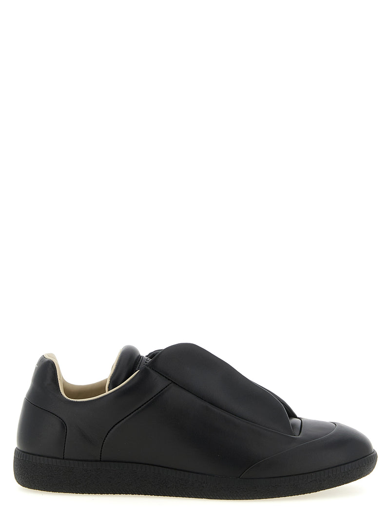 Baskets basses Maison Margiela en cuir de veau noir
