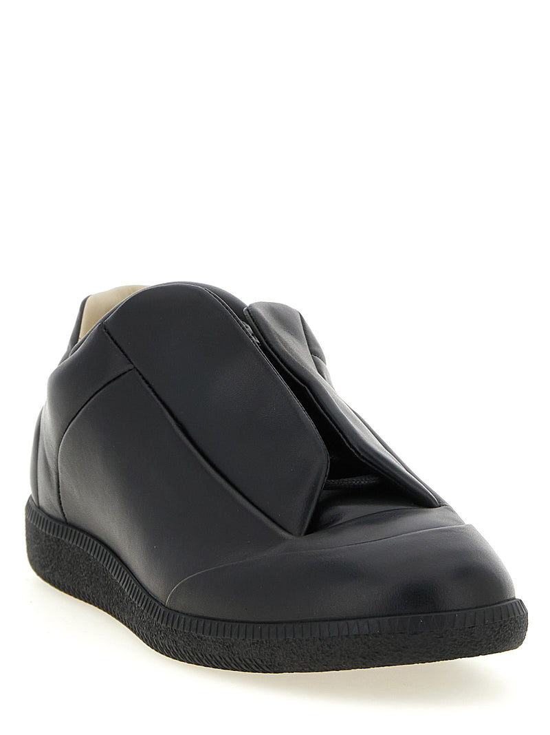 Baskets basses Maison Margiela en cuir de veau noir