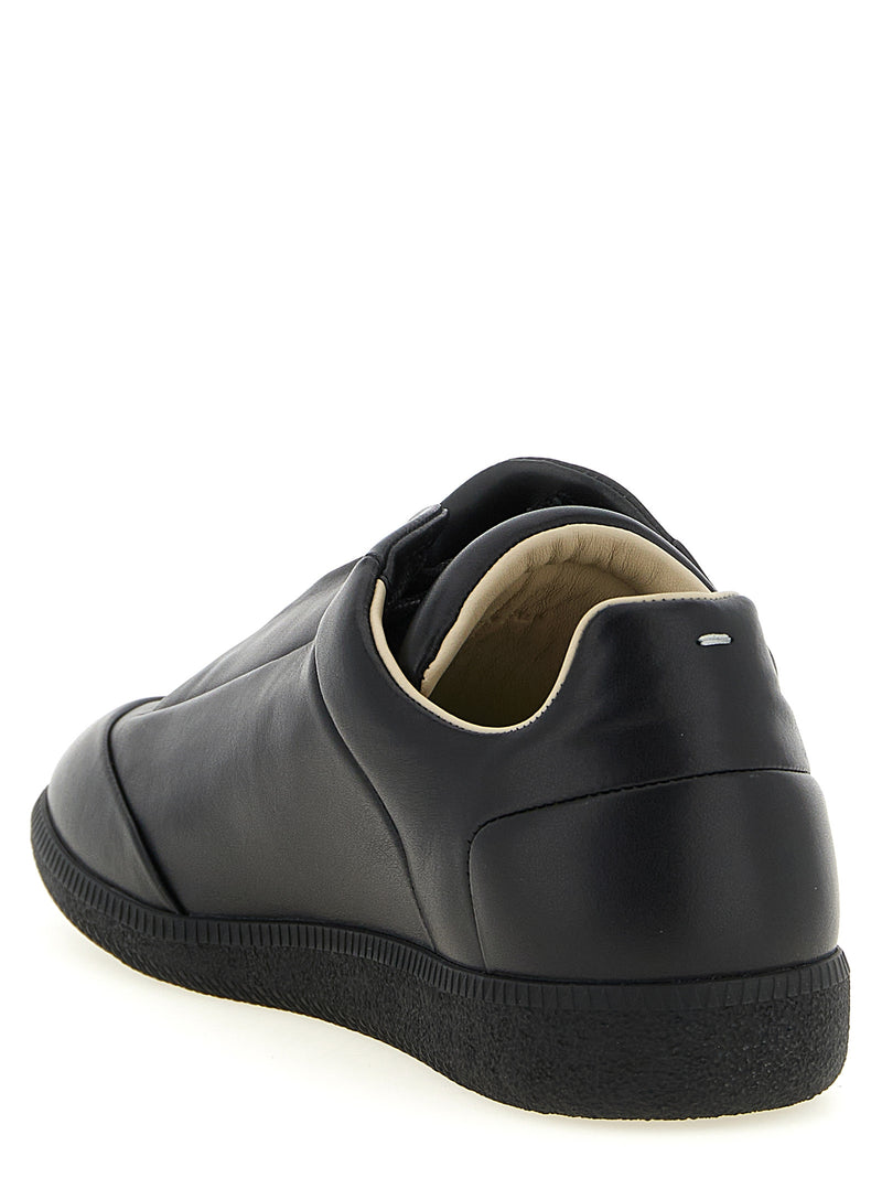 Baskets basses Maison Margiela en cuir de veau noir