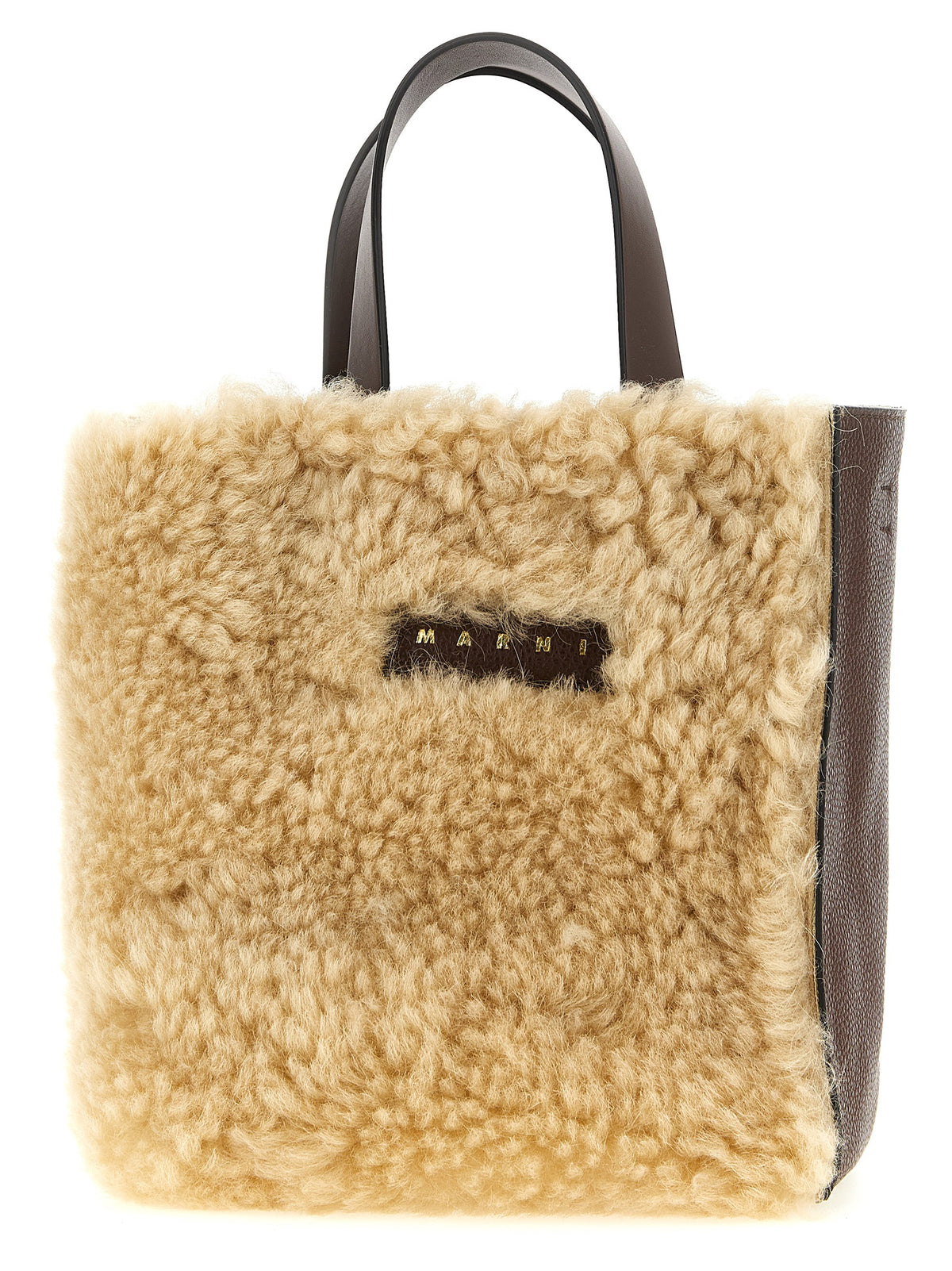 Sac à main Marni en cuir d'agneau multicolore