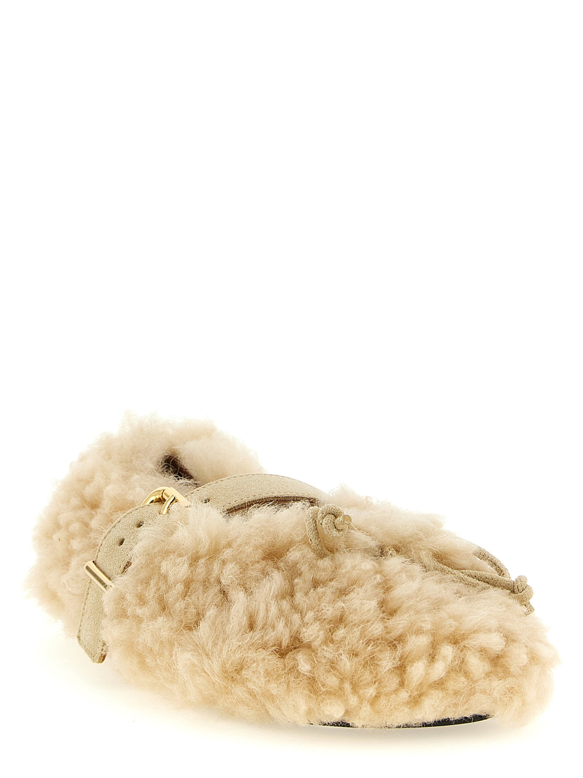 Ballerines en agneau beige Marni
