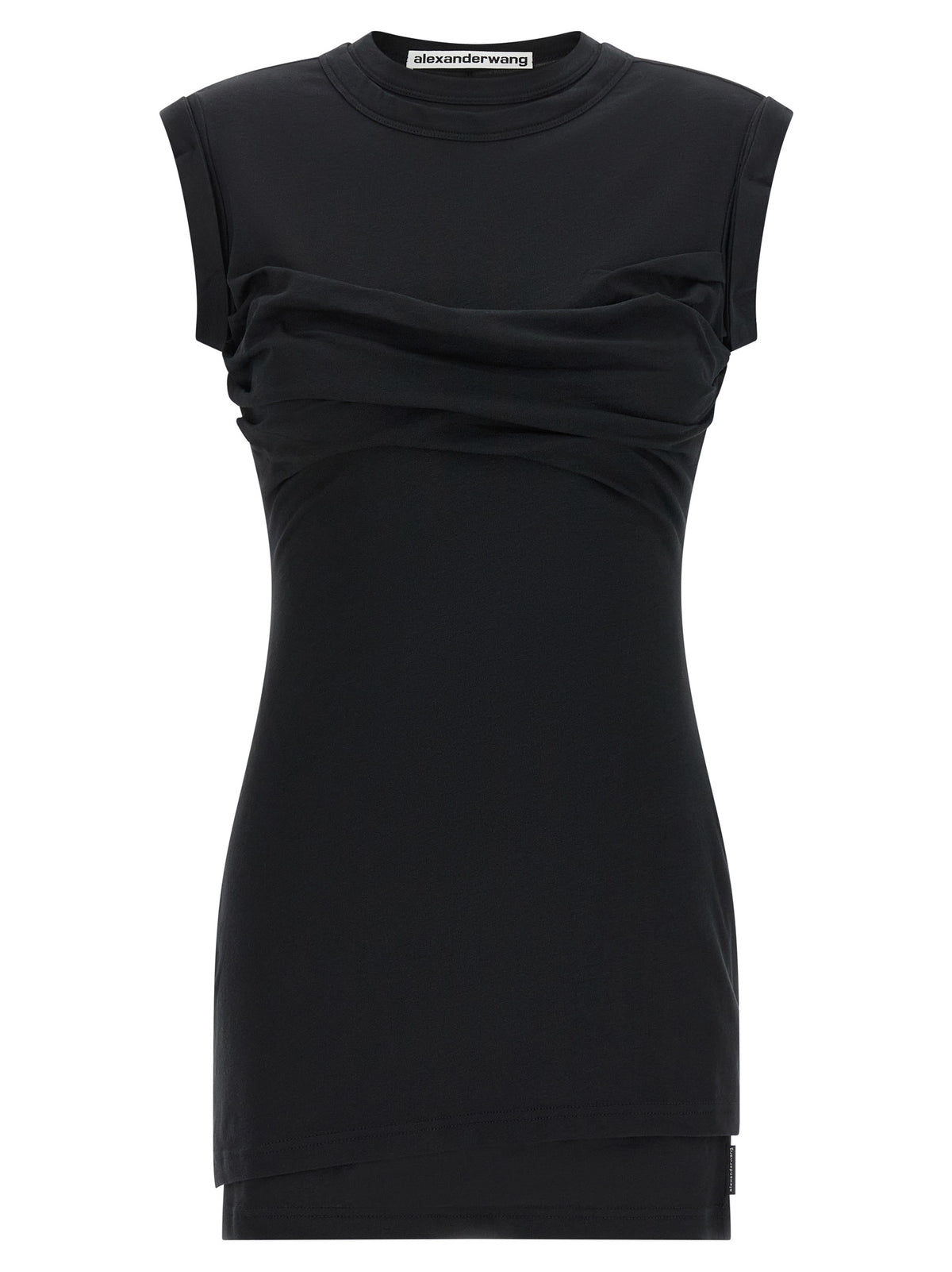 Robe Courte Alexander Wang en Coton Noir