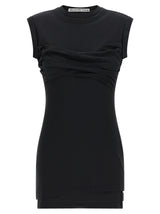 Robe Courte Alexander Wang en Coton Noir