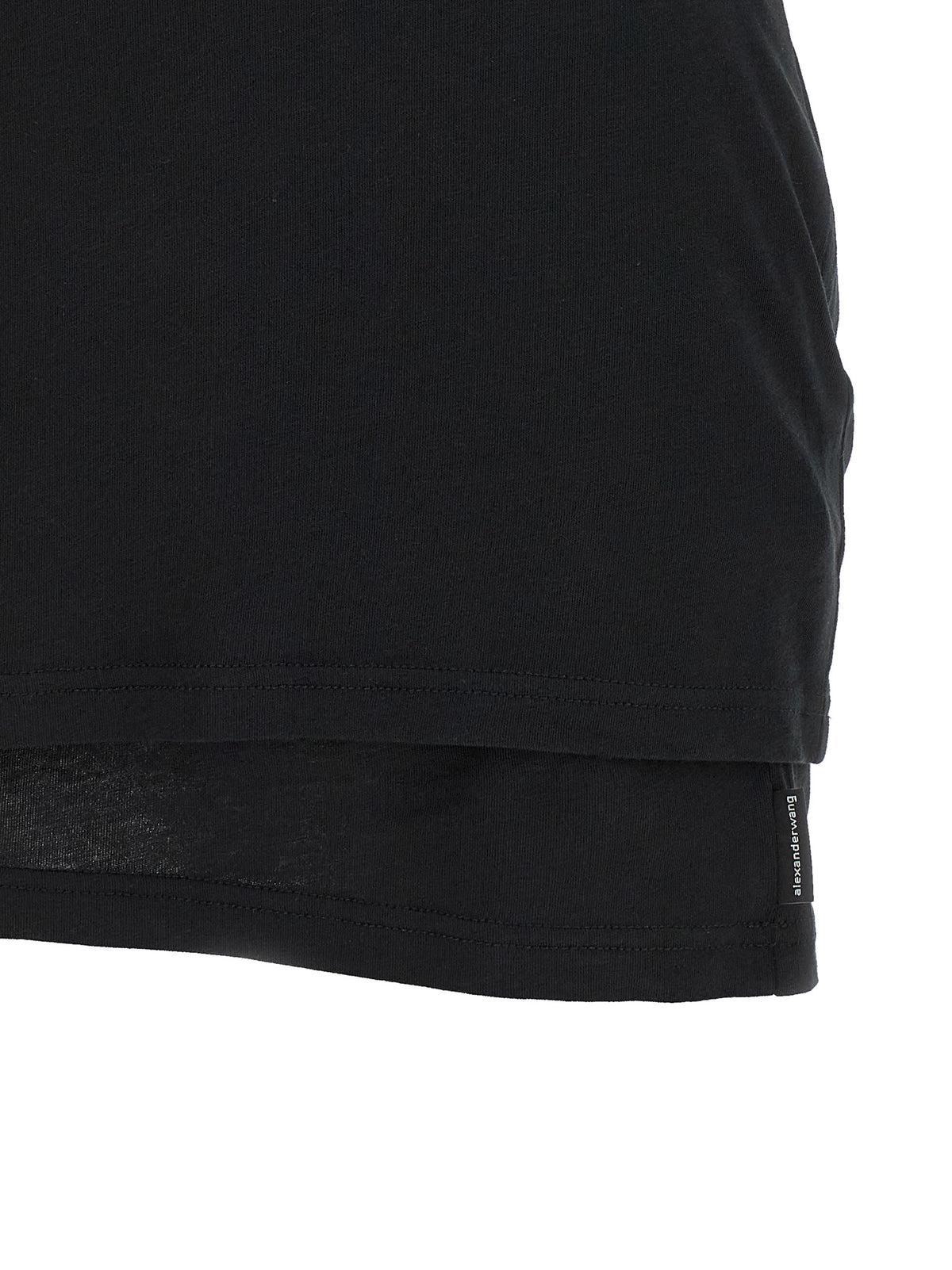Robe Courte Alexander Wang en Coton Noir