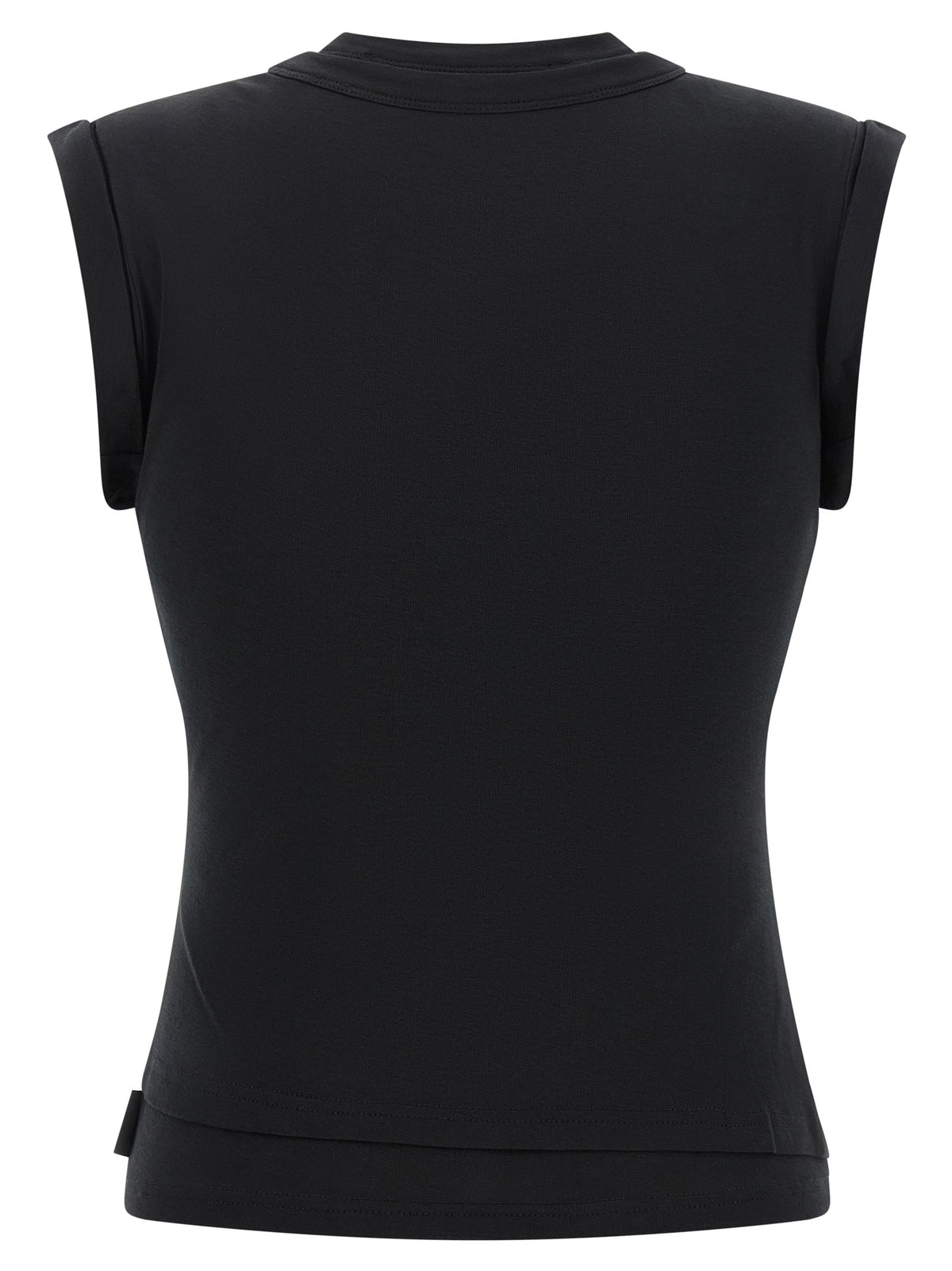 T-shirt sans manches en coton noir Alexander Wang