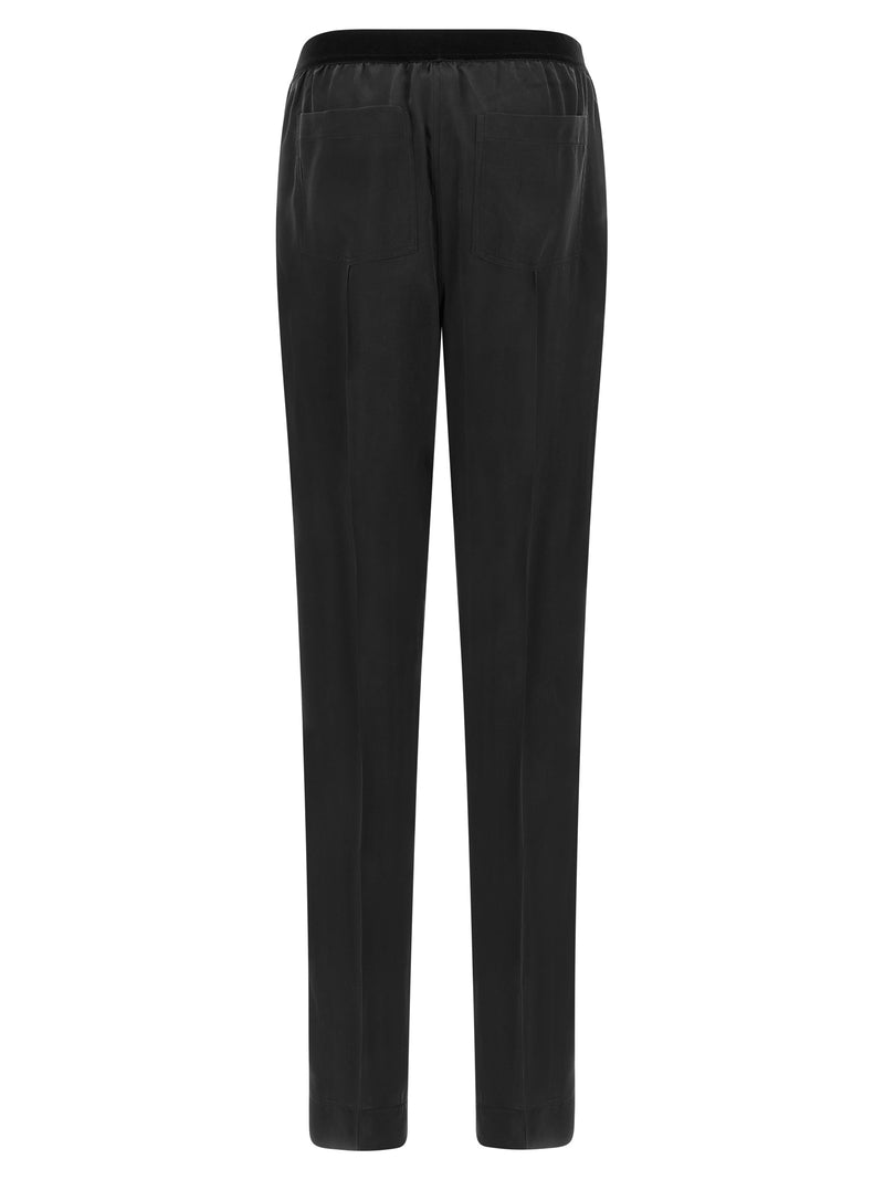 Bas de pyjama en soie noire Tom Ford