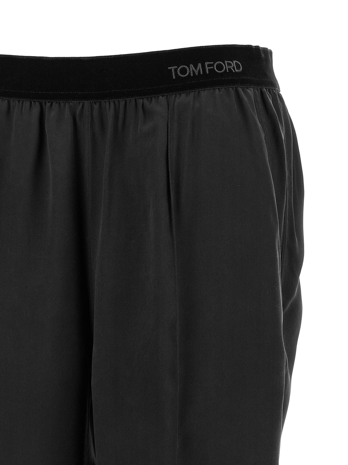 Bas de pyjama en soie noire Tom Ford
