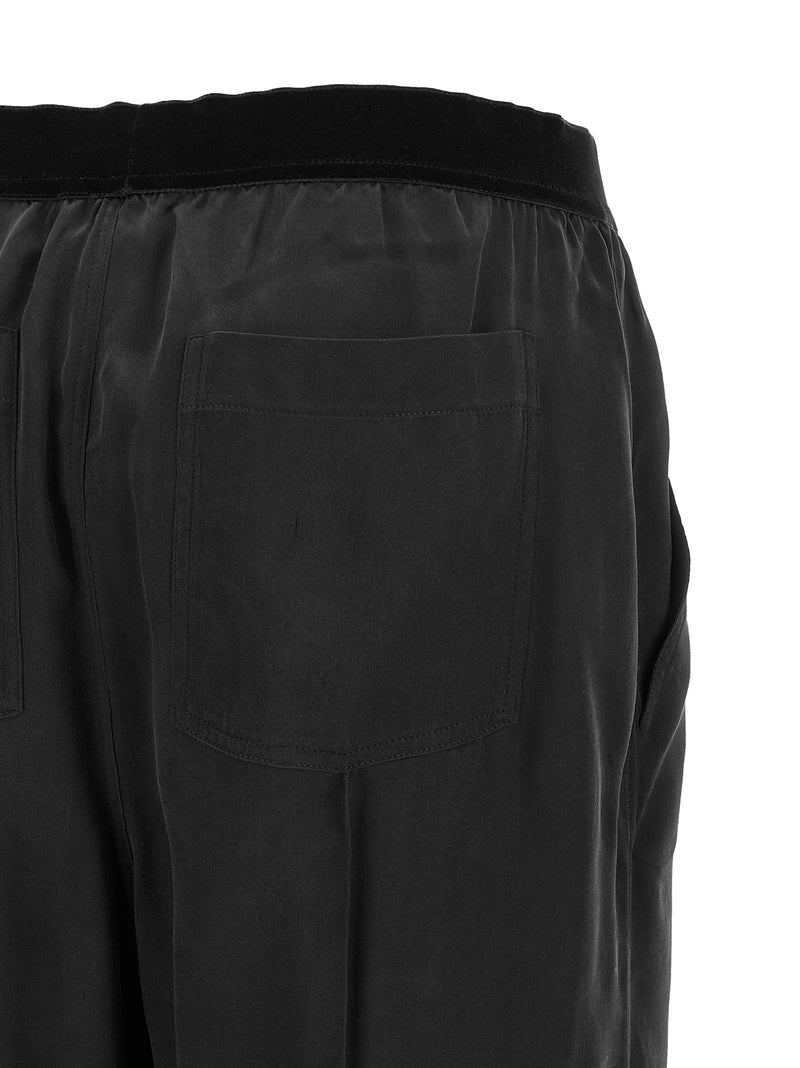 Bas de pyjama en soie noire Tom Ford
