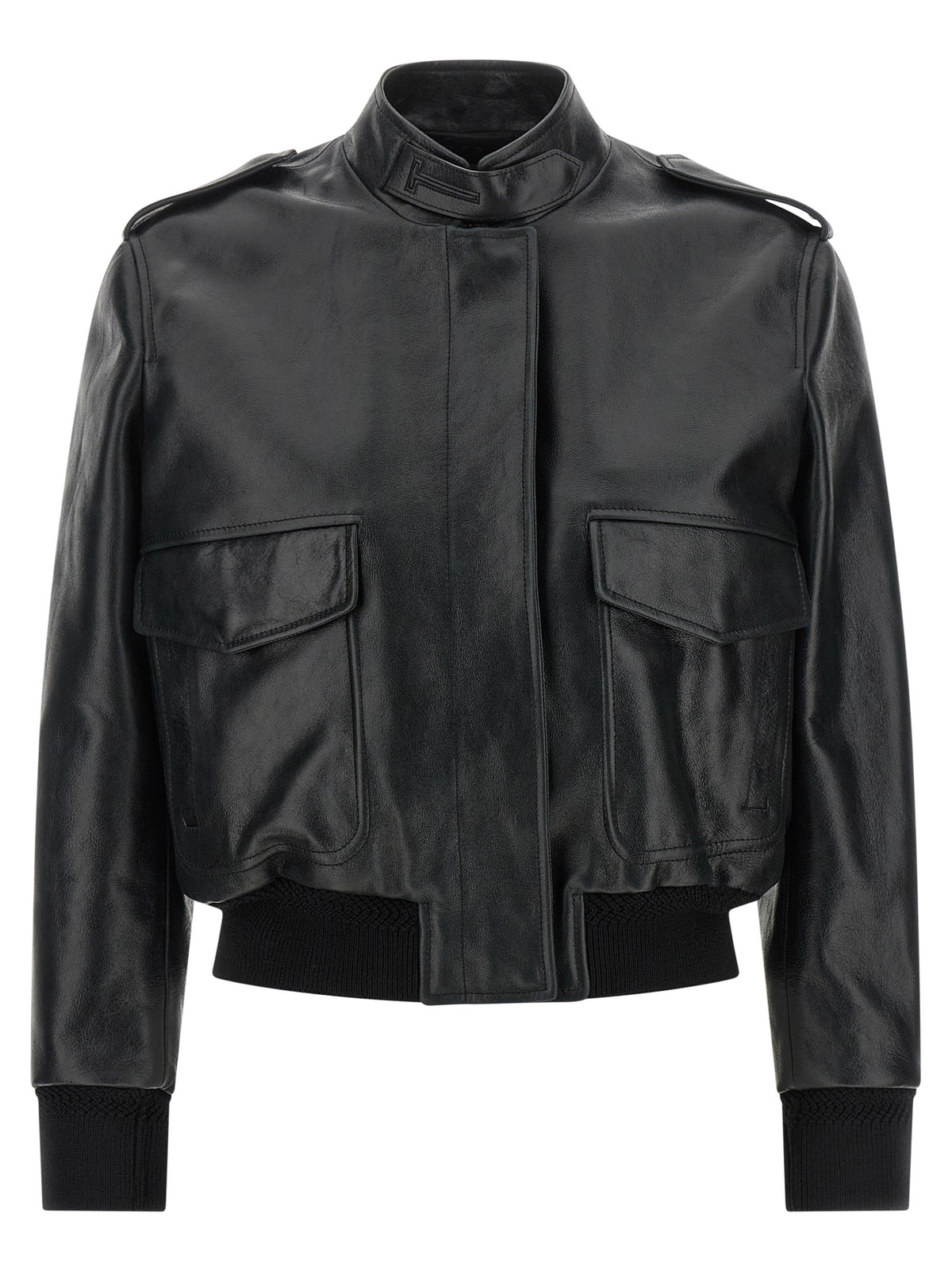 Tom Ford Black Lamb Leather Leather Jacket
