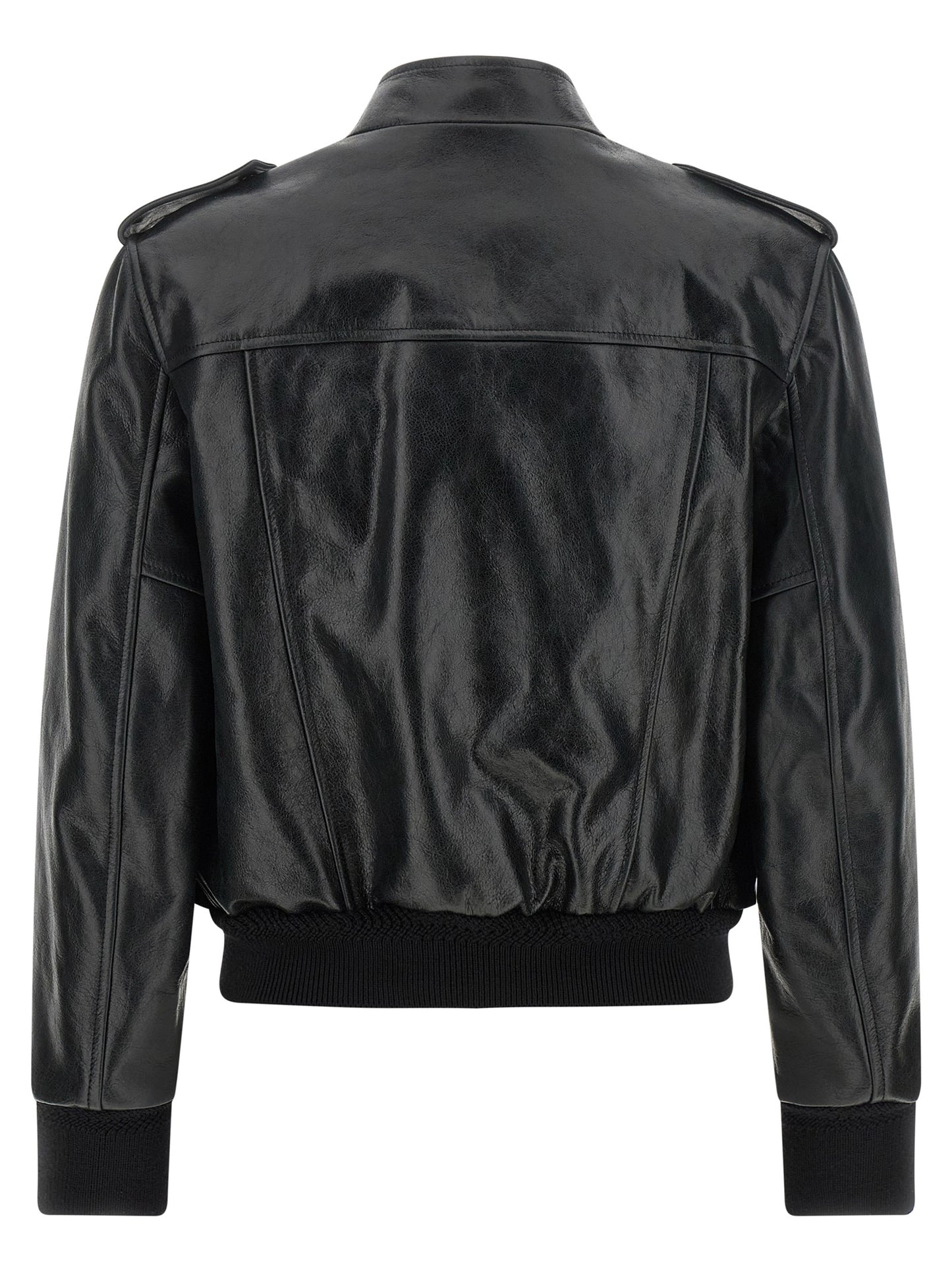 Tom Ford Black Lamb Leather Leather Jacket