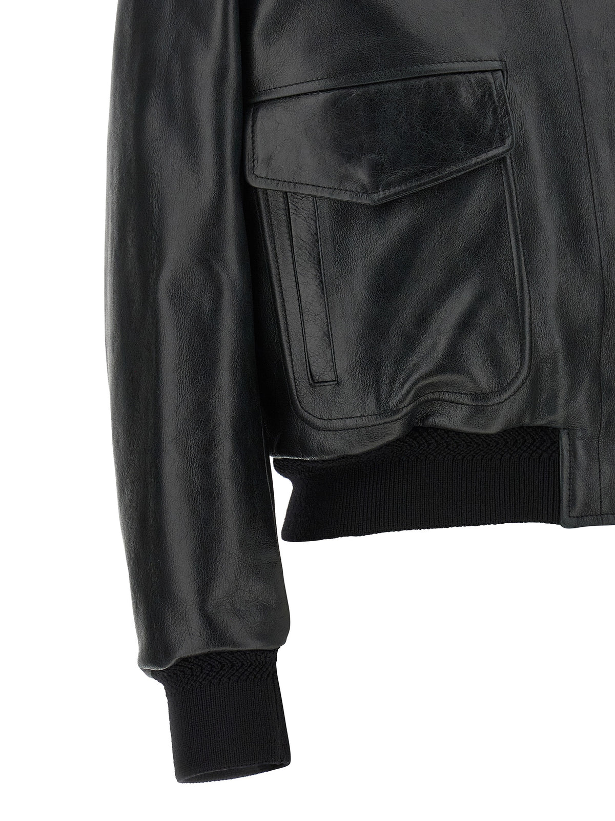 Tom Ford Black Lamb Leather Leather Jacket