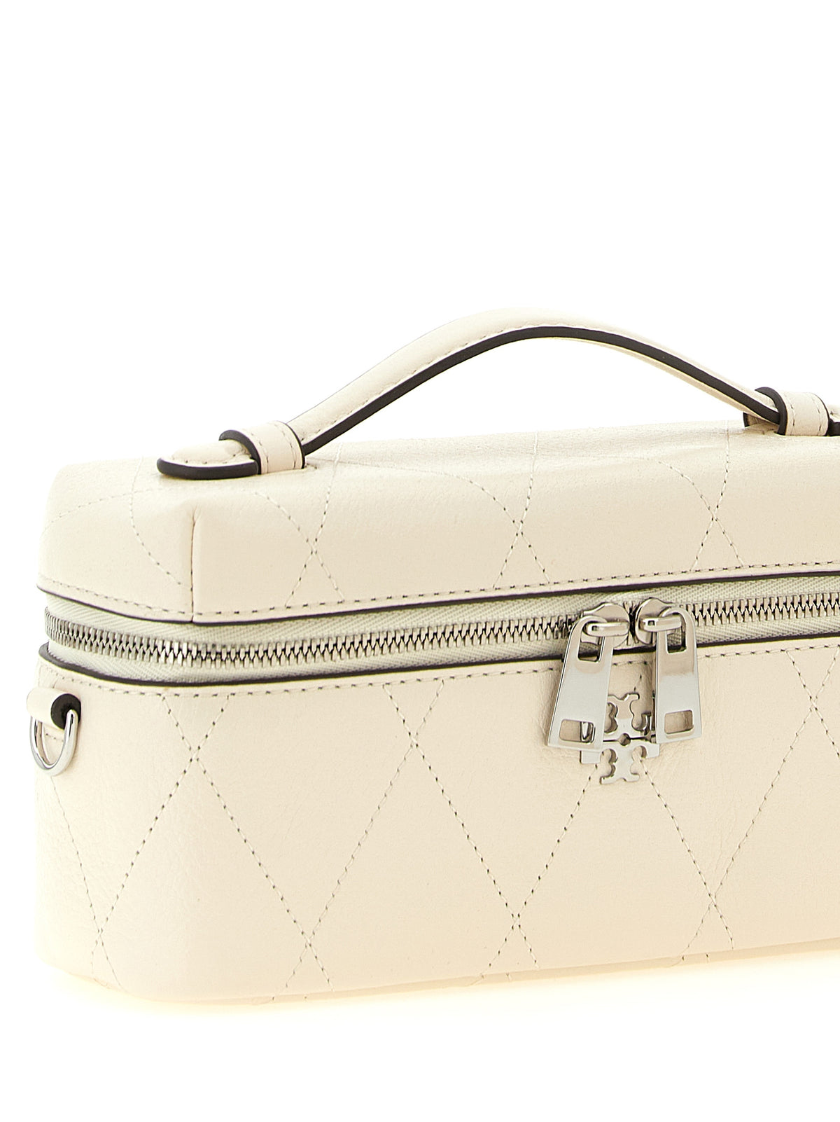 Sac bandoulière Tory Burch en cuir de vachette blanc
