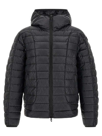 Diesel Black Polyester Full-Length Jacket