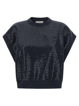 Brunello Cucinelli Multicolor Wool Cardigan