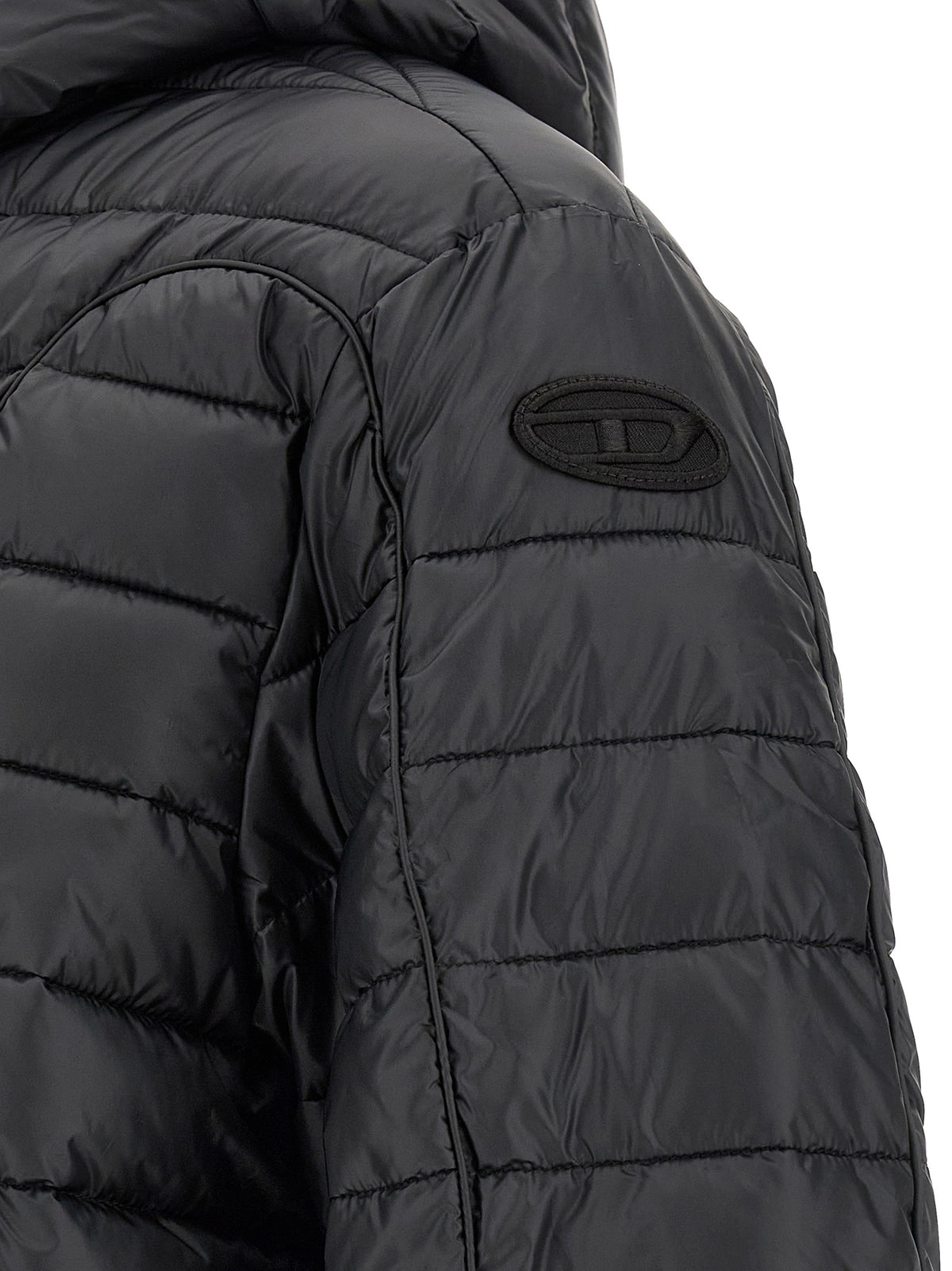 Veste longue en polyester noir Diesel