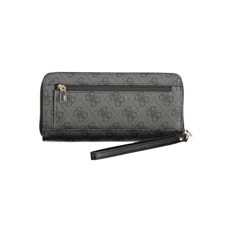 Portefeuille femme Guess Jeans en polyuréthane noir