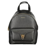 Sac à dos Coccinelle en cuir noir pour femme