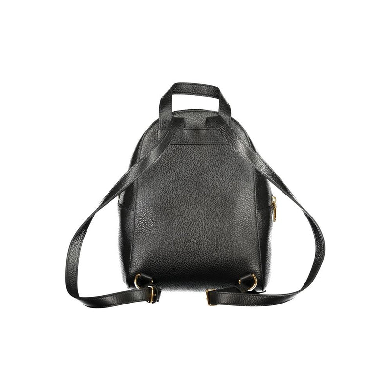 Sac à dos Coccinelle en cuir noir pour femme