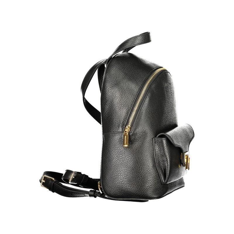 Sac à dos Coccinelle en cuir noir pour femme