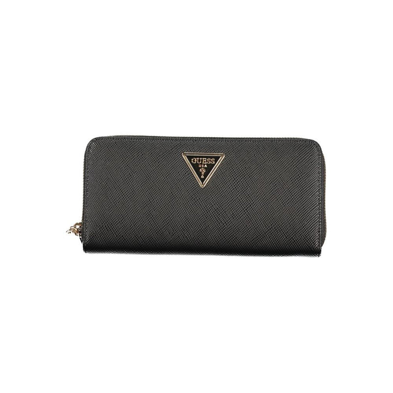 Portefeuille femme Guess Jeans en polyuréthane noir