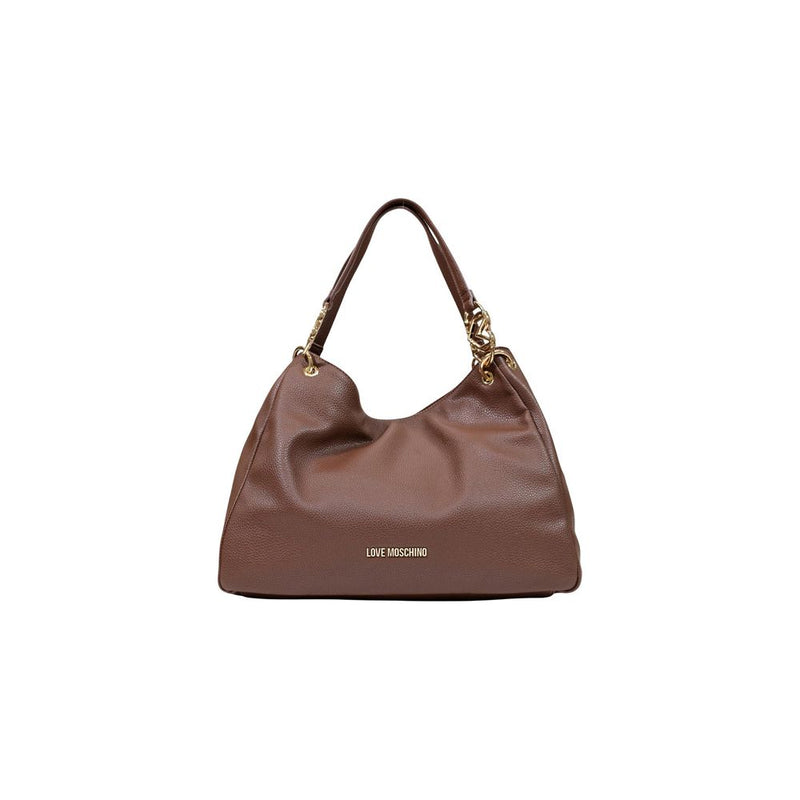 Sac à main Love Moschino en polyéthylène marron