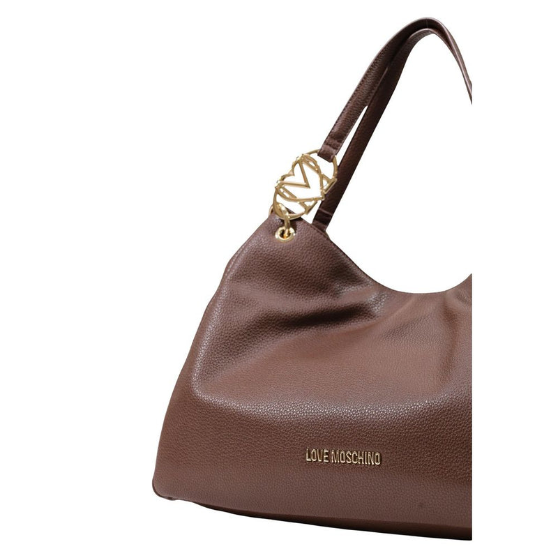 Sac à main Love Moschino en polyéthylène marron