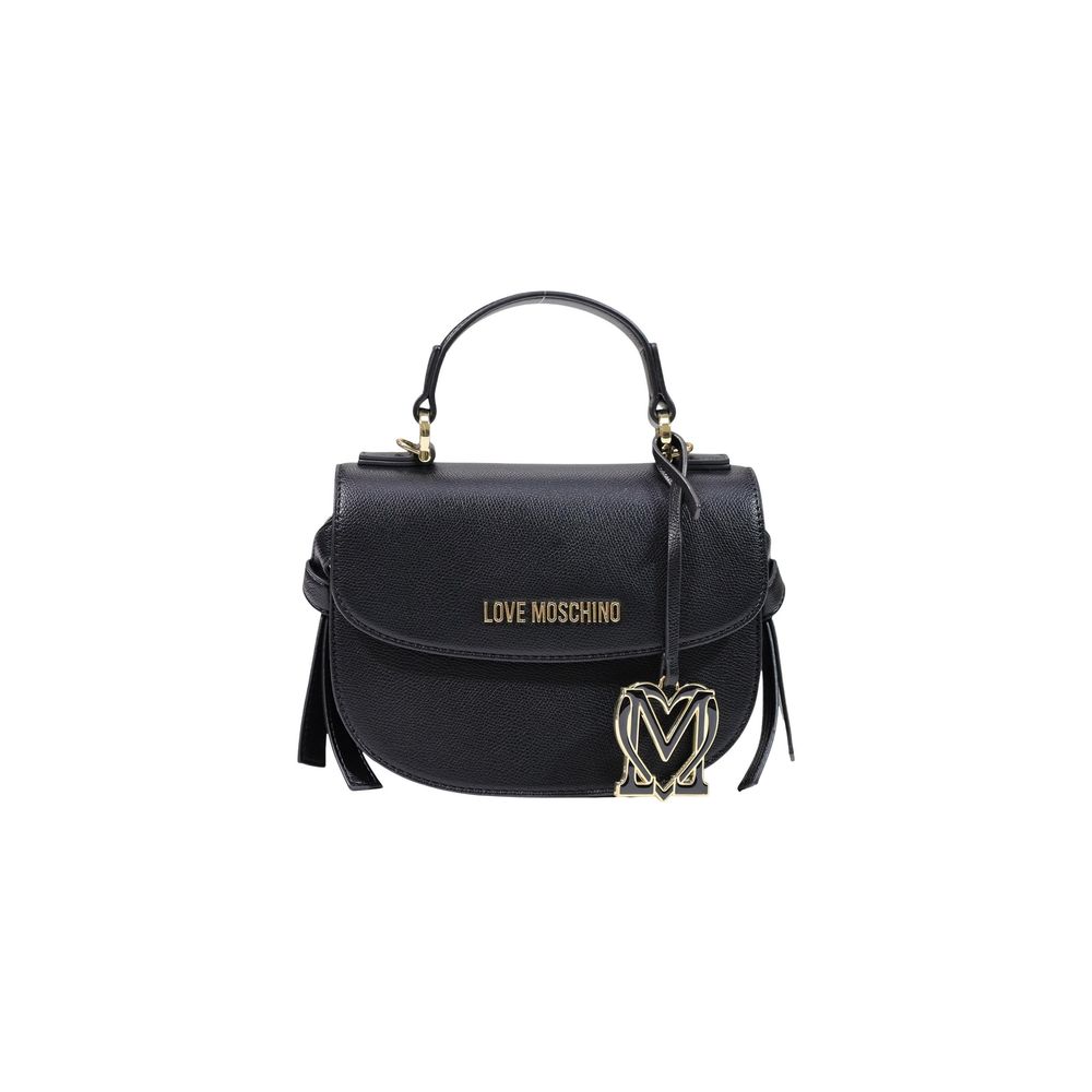 Sac à main en polyéthylène noir Love Moschino