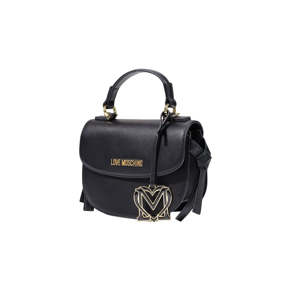 Sac à main en polyéthylène noir Love Moschino