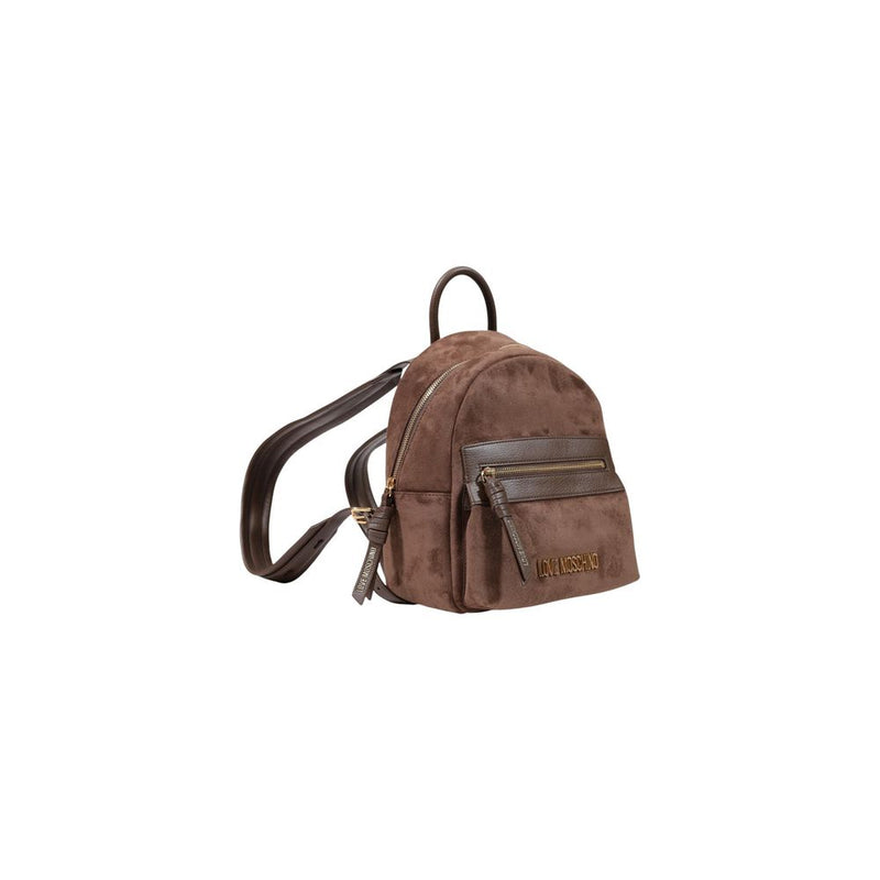 Sac à dos Love Moschino en polyester marron