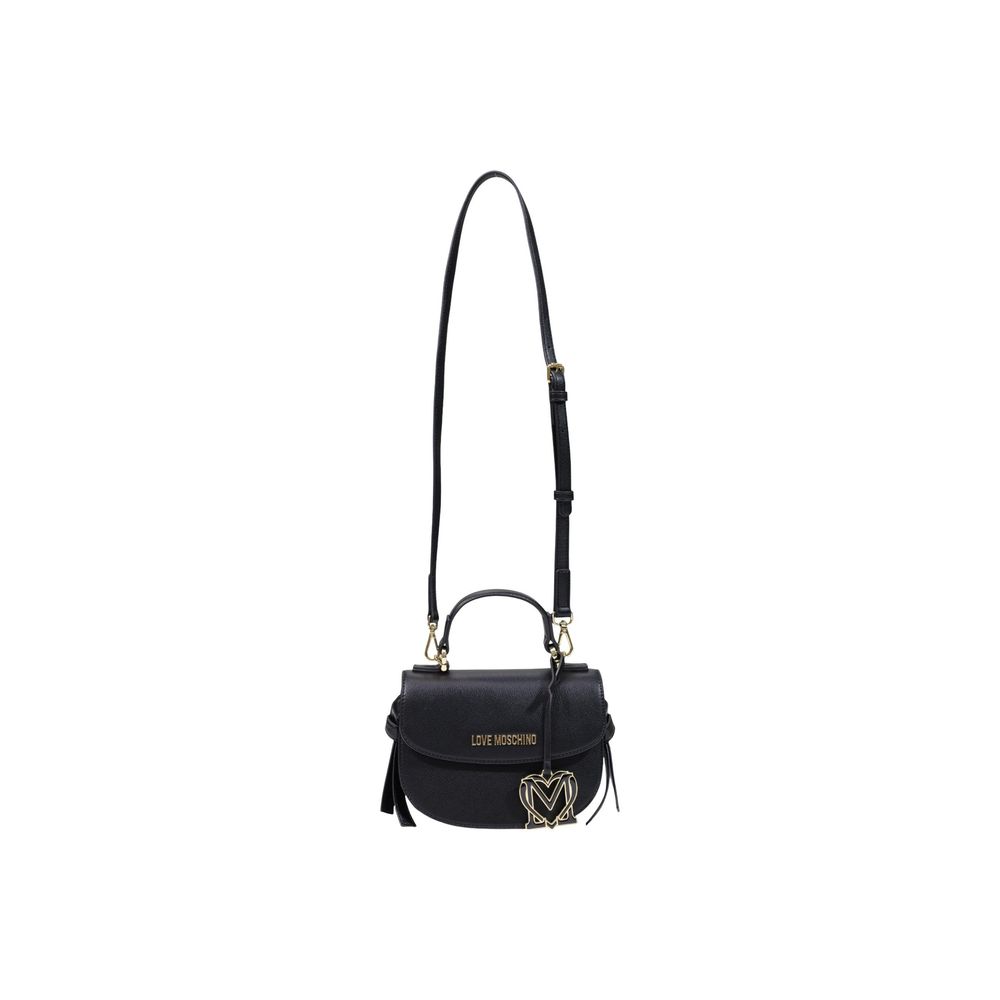 Sac à main en polyéthylène noir Love Moschino