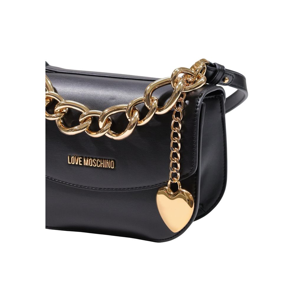 Sac à main Love Moschino en polyester noir