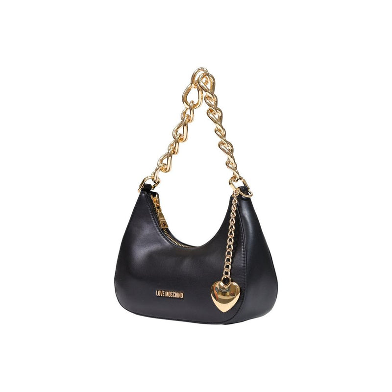 Sac à main Love Moschino en polyester noir
