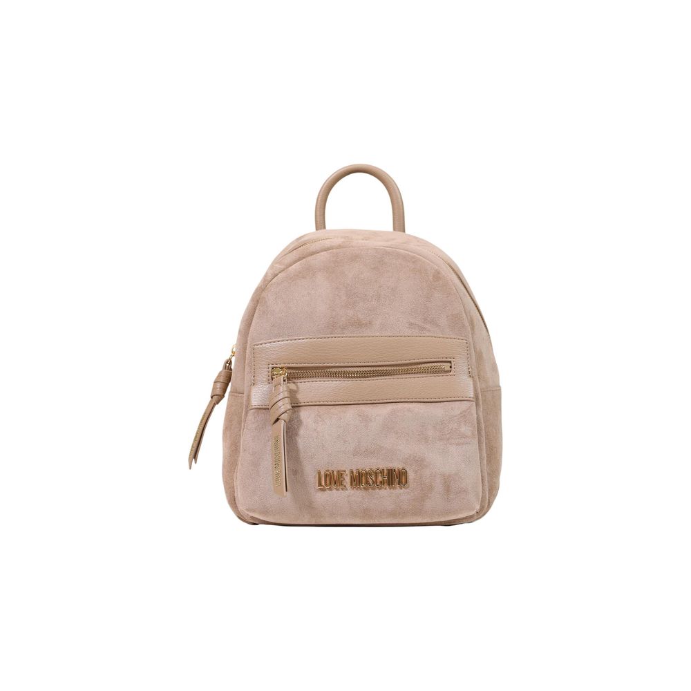 Sac à dos Love Moschino en polyester beige