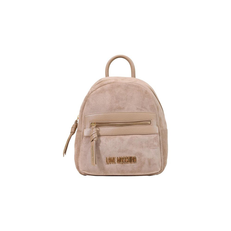 Sac à dos Love Moschino en polyester beige