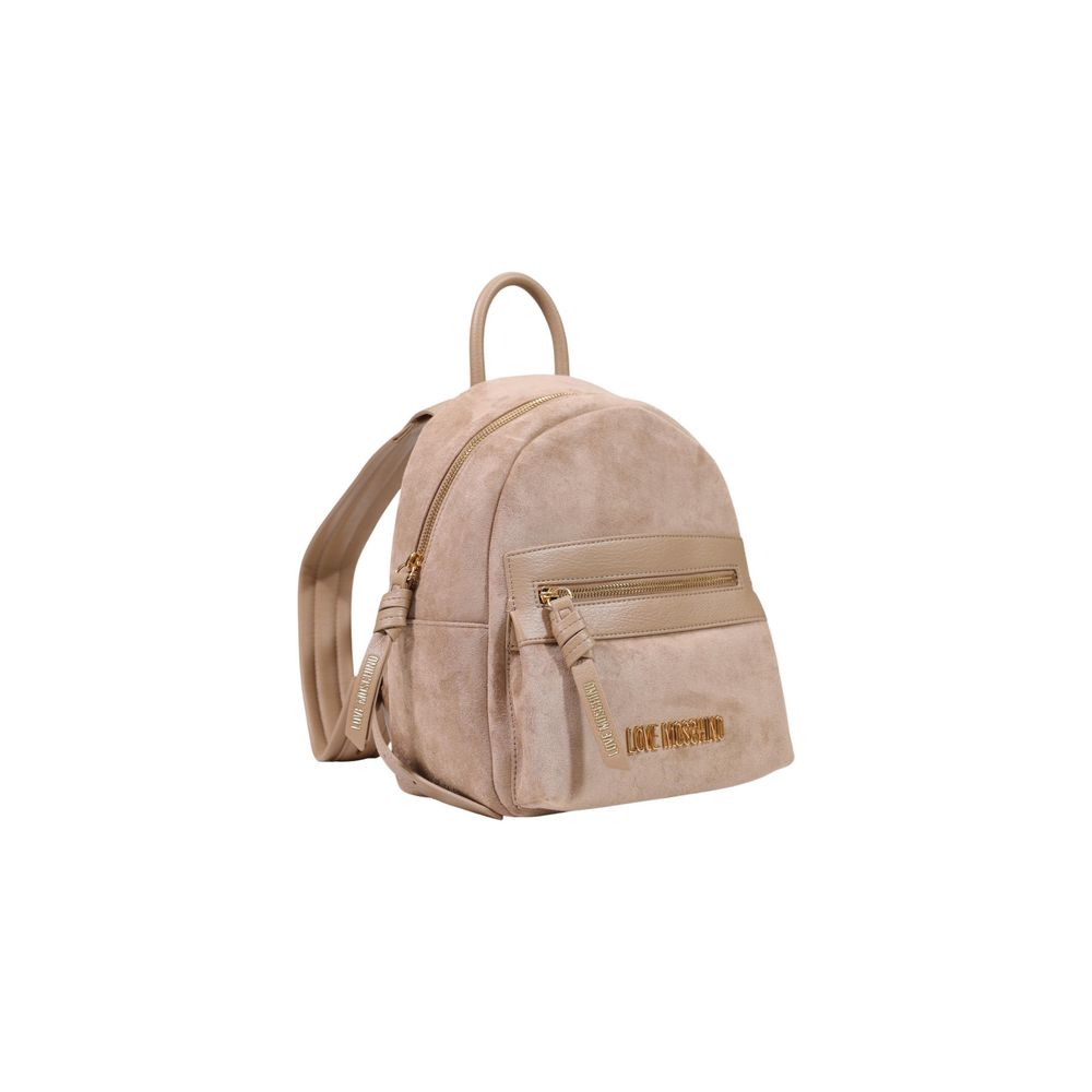 Sac à dos Love Moschino en polyester beige