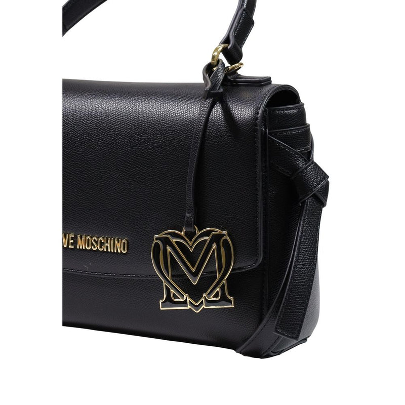 Sac à main en polyéthylène noir Love Moschino