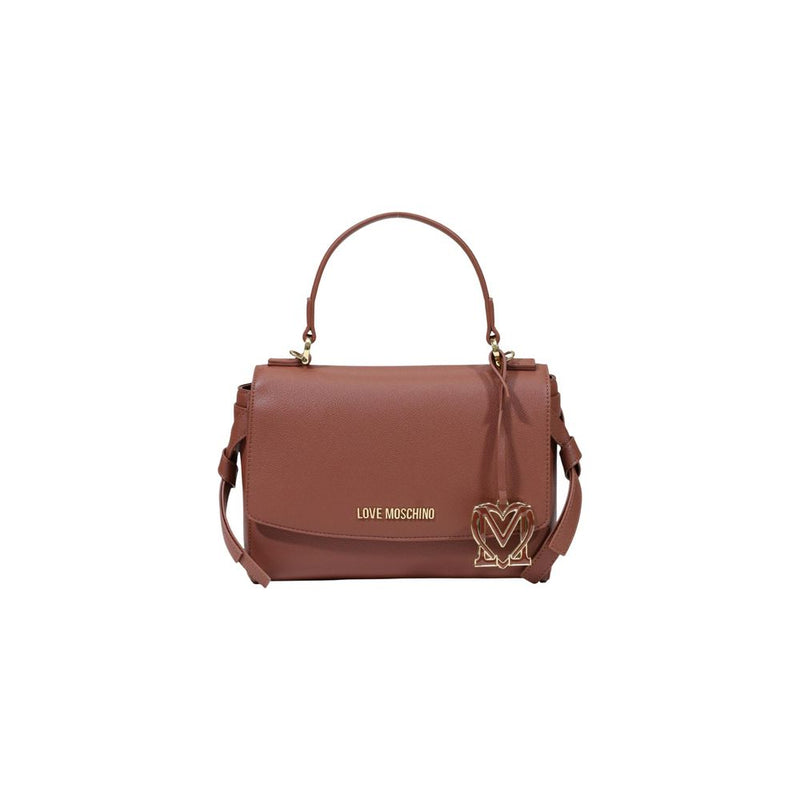 Sac à main Love Moschino en polyéthylène marron