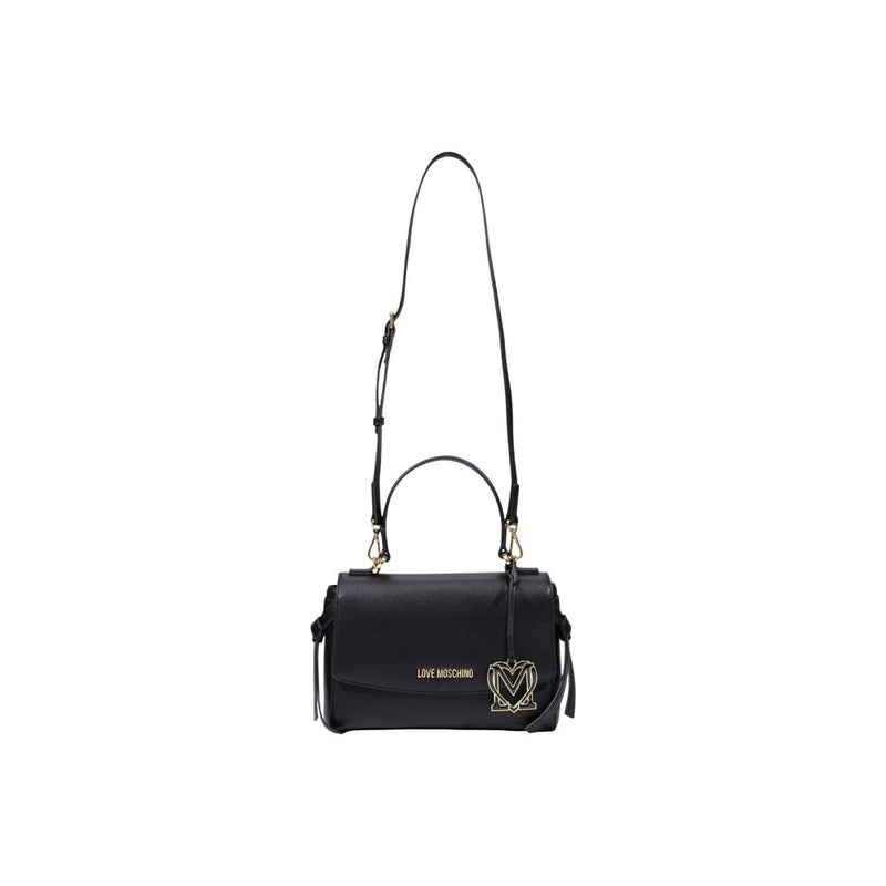 Sac à main en polyéthylène noir Love Moschino