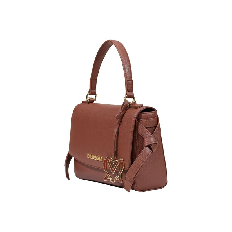 Sac à main Love Moschino en polyéthylène marron