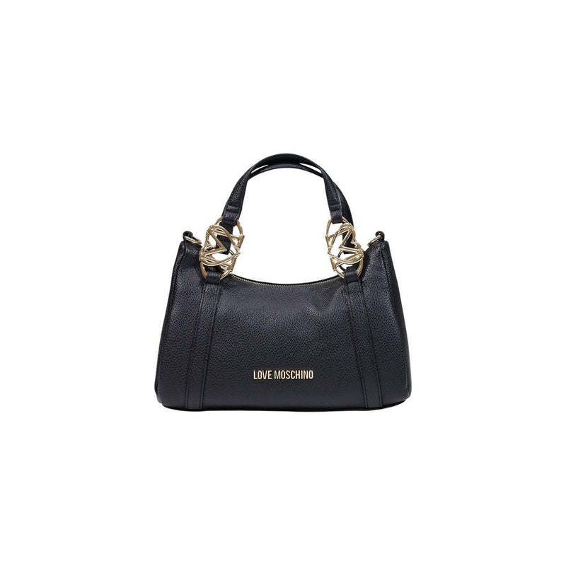 Sac à main en polyéthylène noir Love Moschino
