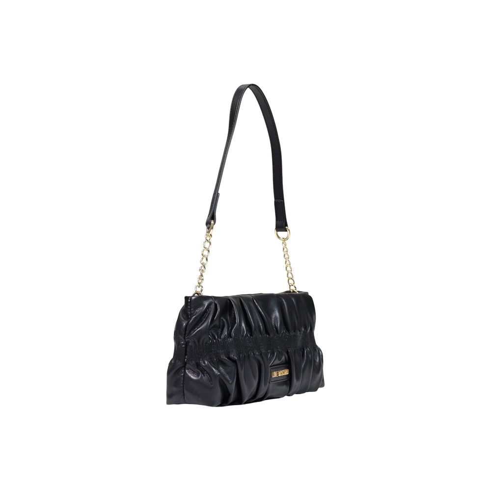 Sac à main en polyéthylène noir Love Moschino