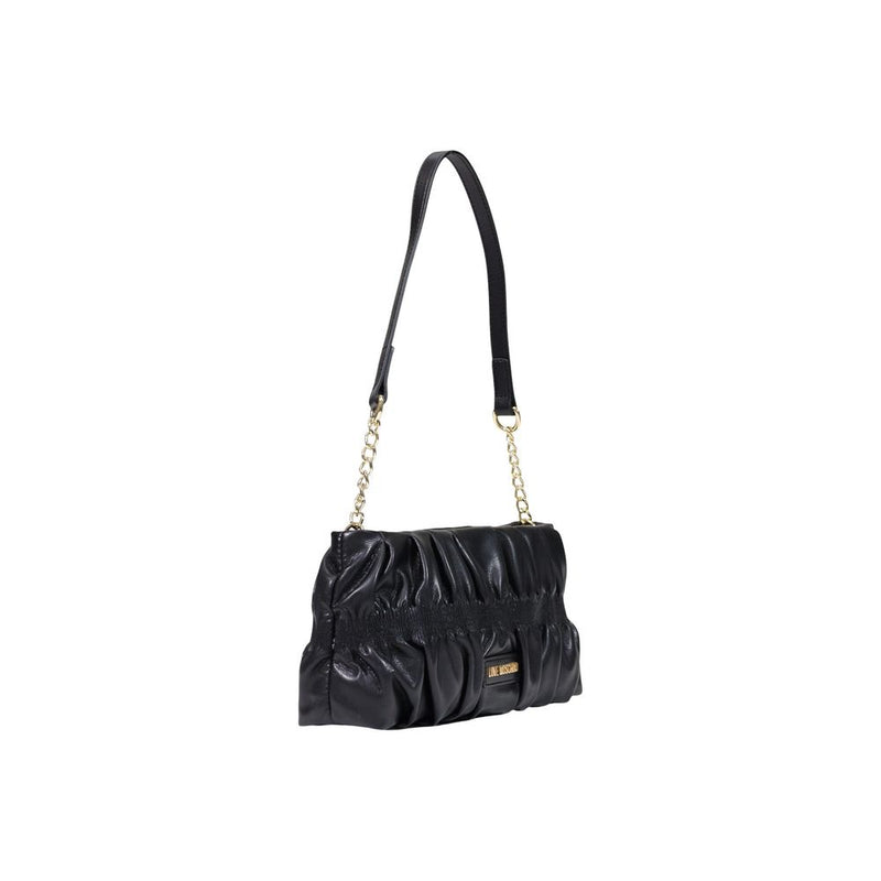 Sac à main en polyéthylène noir Love Moschino