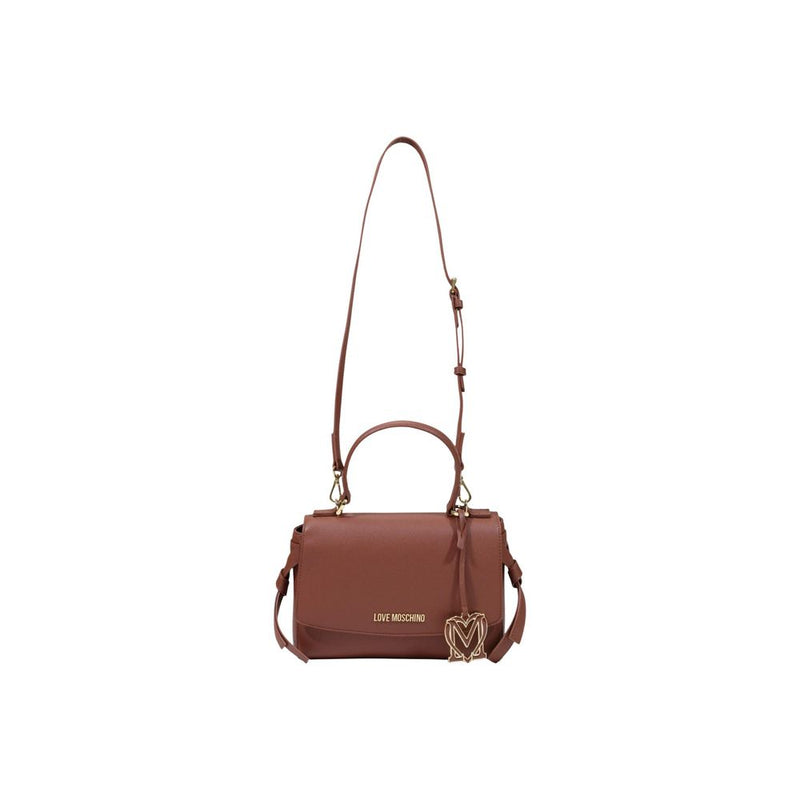 Sac à main Love Moschino en polyéthylène marron