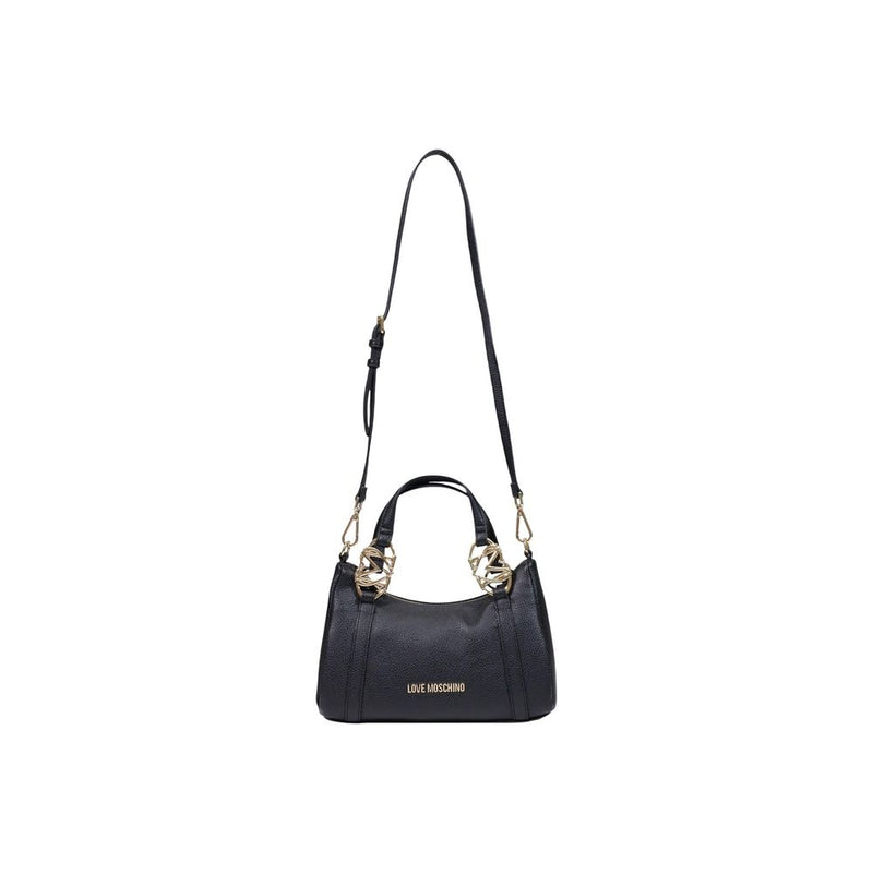 Sac à main en polyéthylène noir Love Moschino