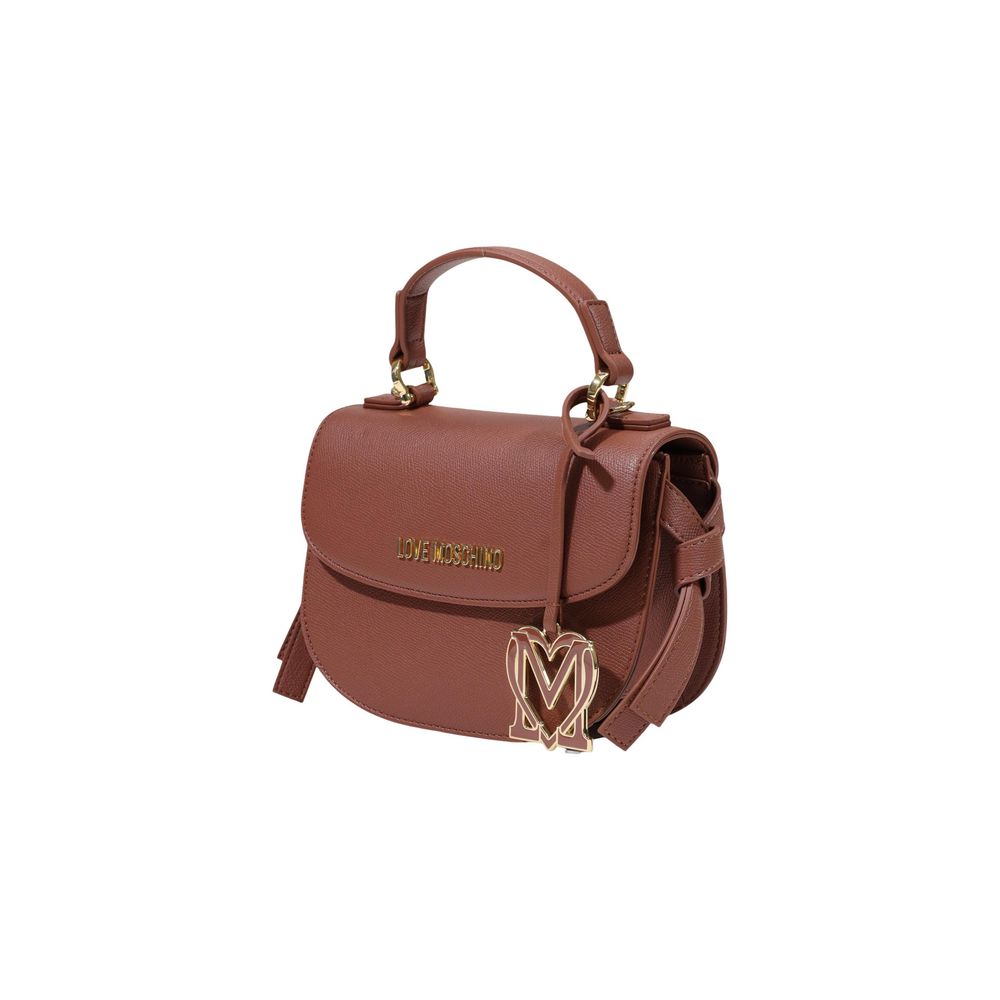 Sac à main Love Moschino en polyéthylène marron